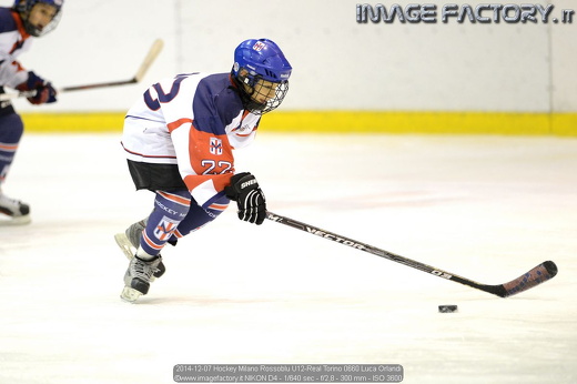 2014-12-07 Hockey Milano Rossoblu U12-Real Torino 0660 Luca Orlandi
